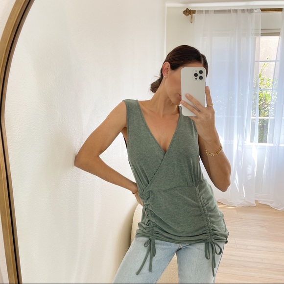 Hey Babe Ruched Tank Top